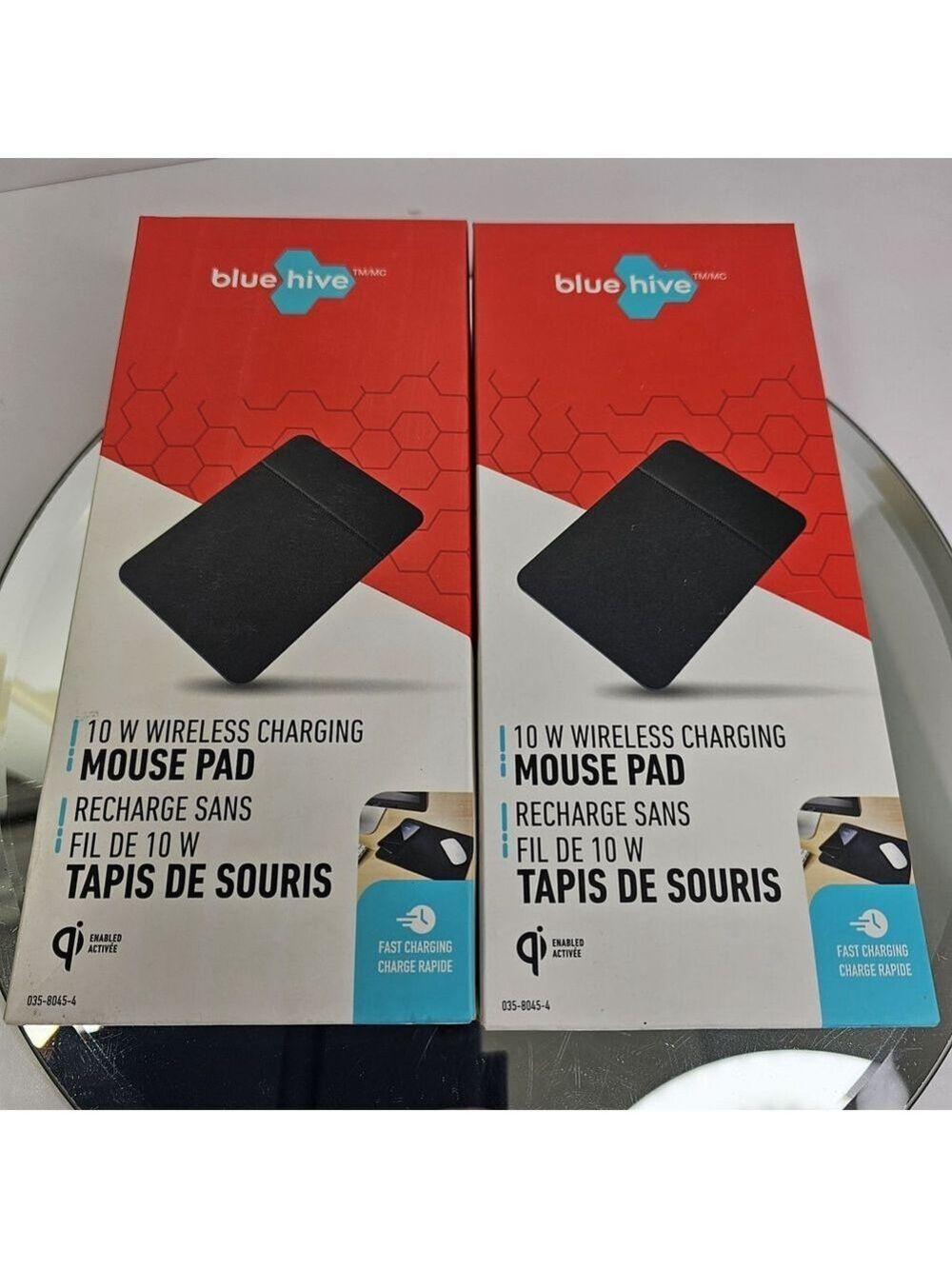 Wireless Charging Mouse Pads 2pcs 10 Watts Fast Charging Phone Qi Apple/Samsung